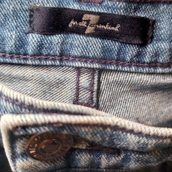 7 For All Mankind 5% Cashmere High-Waist Mega Flare Jeans - Picture 5 of 8